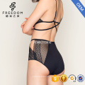 Conjunto de calcinhas e bralette de tiras com fecho frontal triangular e calcinha sexy com novo design de conjunto de sutiã